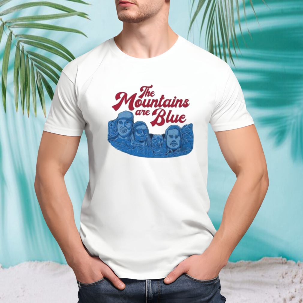 The Mountains Are Blue Mt. Rushmore 2023 T-shirt