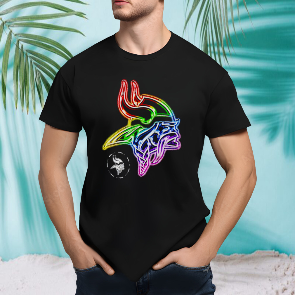 Minnesota Vikings logo pride shirt