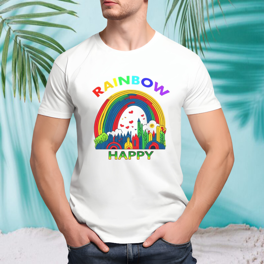 Rainbow happy pride shirt