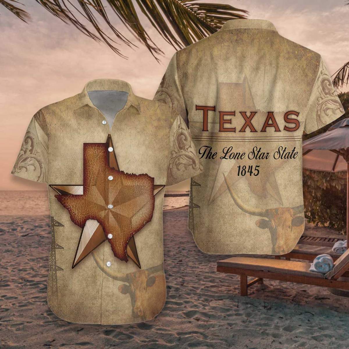 Texas The Lone Star Hawaiian Shirt