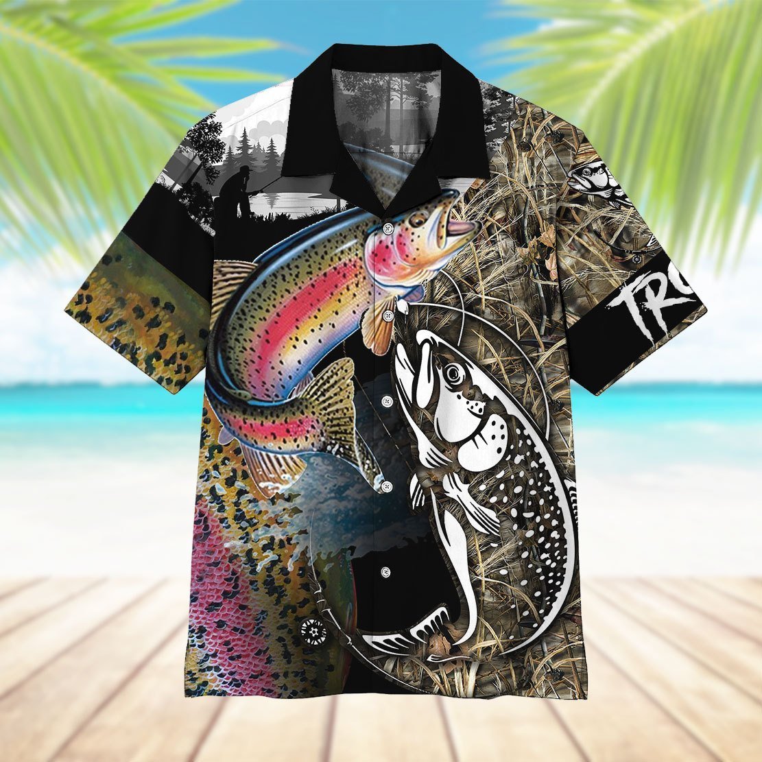 Trout Fish Hawaiian Shirt 1 Trout Fish Hawaiian Shirt