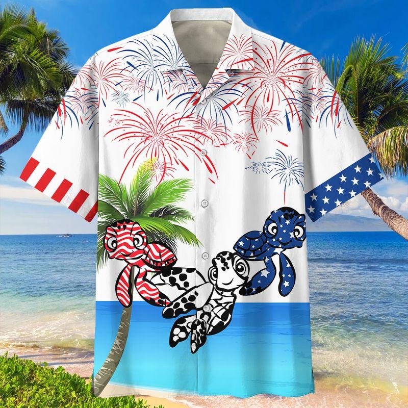 Turtles Independence Hawaiian Shirt