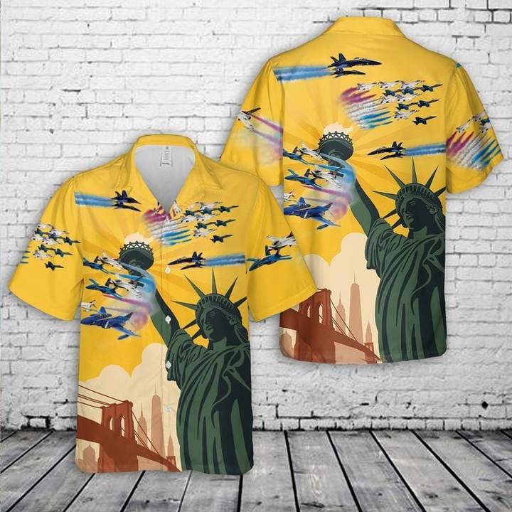 U.S Blue Angels Thunderbirds 4Th Of July Hawaiian Shirt