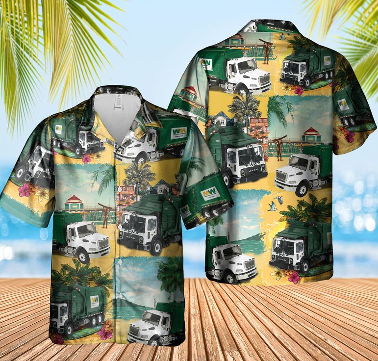 Us Waste Collector Garbage Hawaiian Shirt