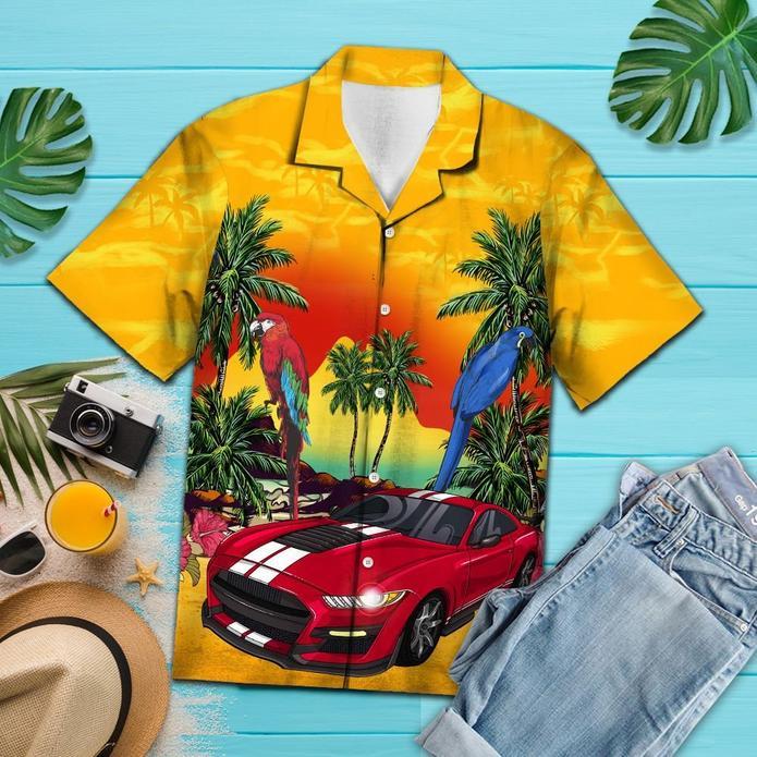 Vintage Mustang Hawaiian Shirt