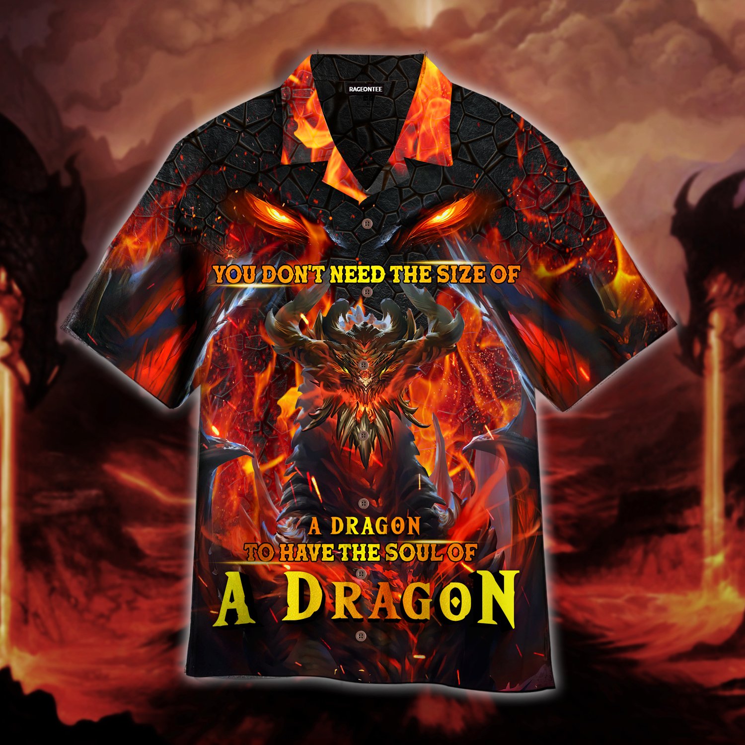 You Don'T Need The Size Of A Dragon To Have A Soul Of A Dragon Hawaiian Shirt
