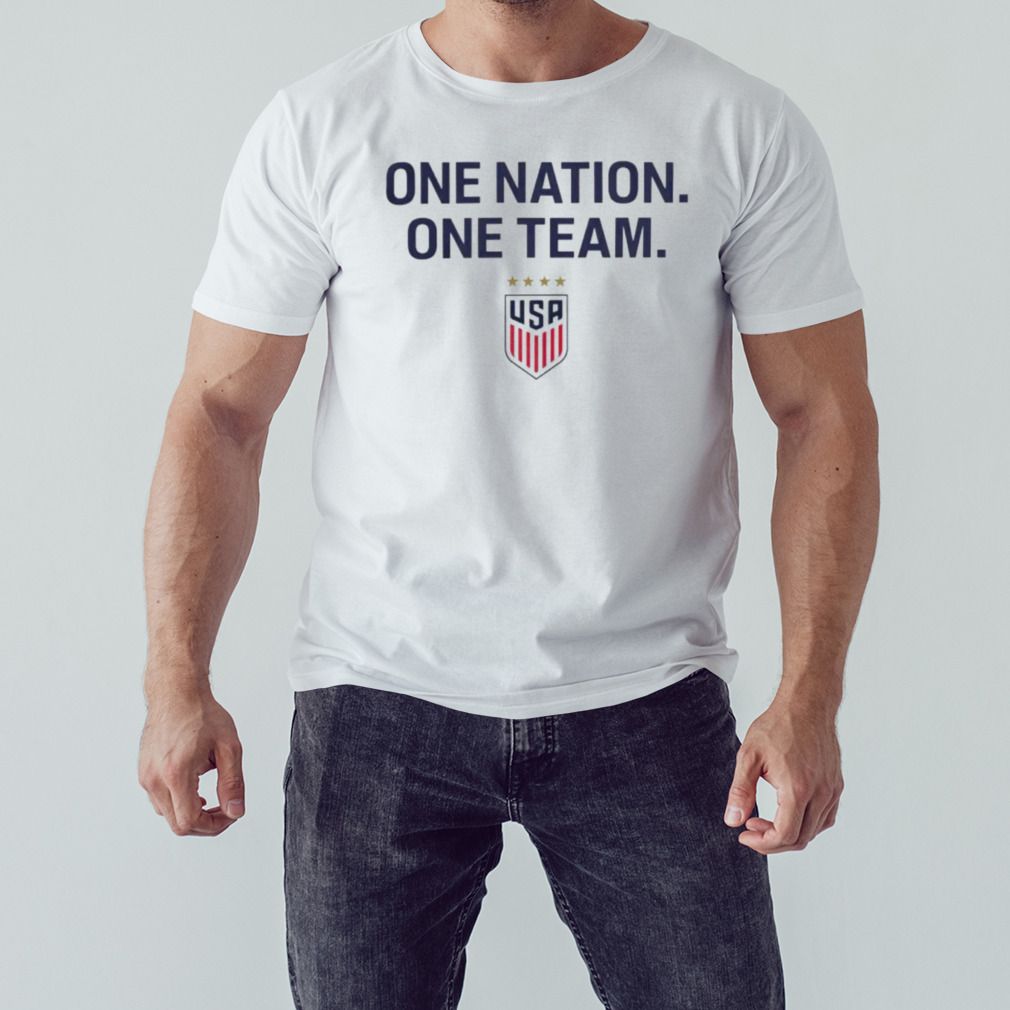 one nation one team Usa soccer logo shirt