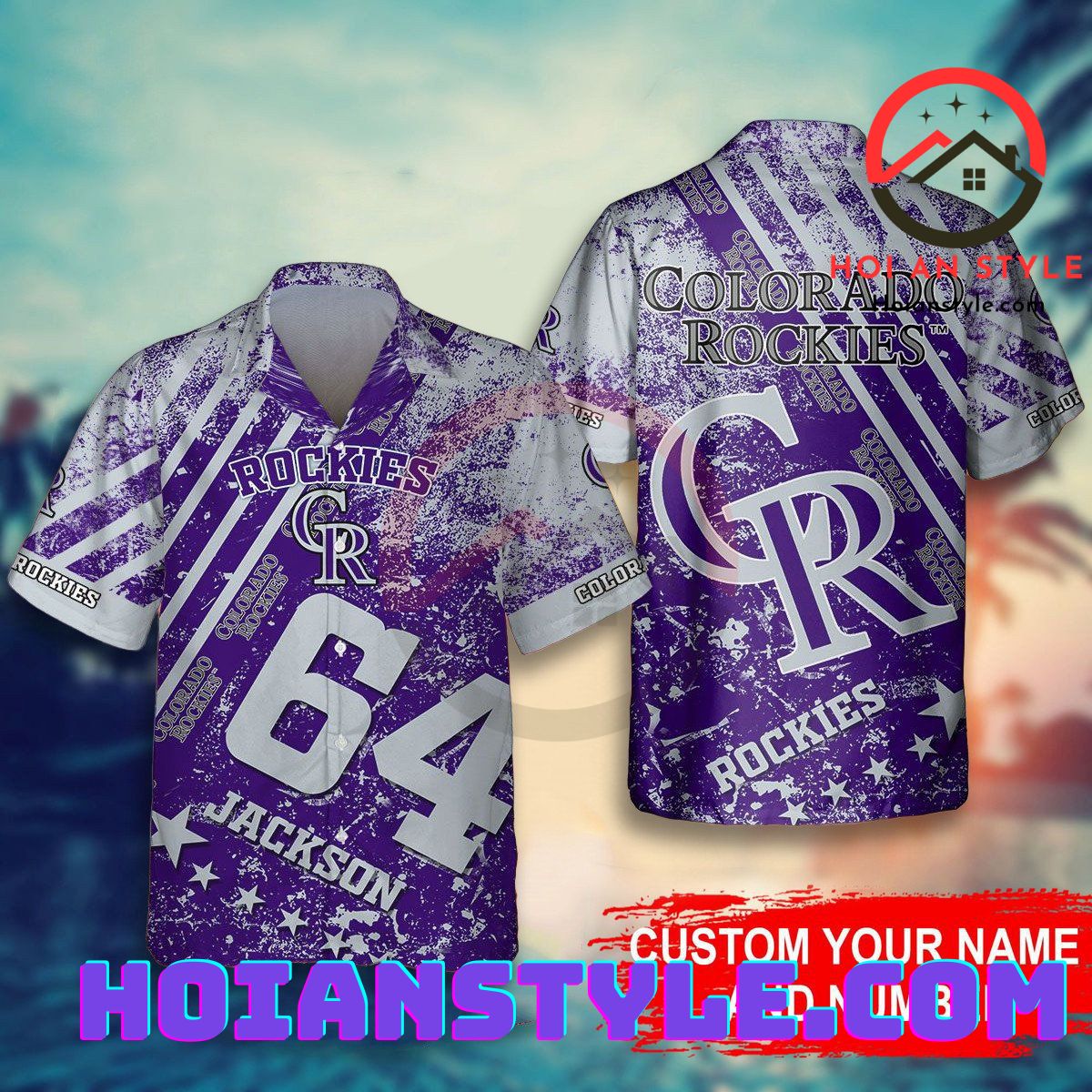 Best Selling Product] Colorado Rockies MLB Independence Day All Over  Printed Hawaiian Shirt