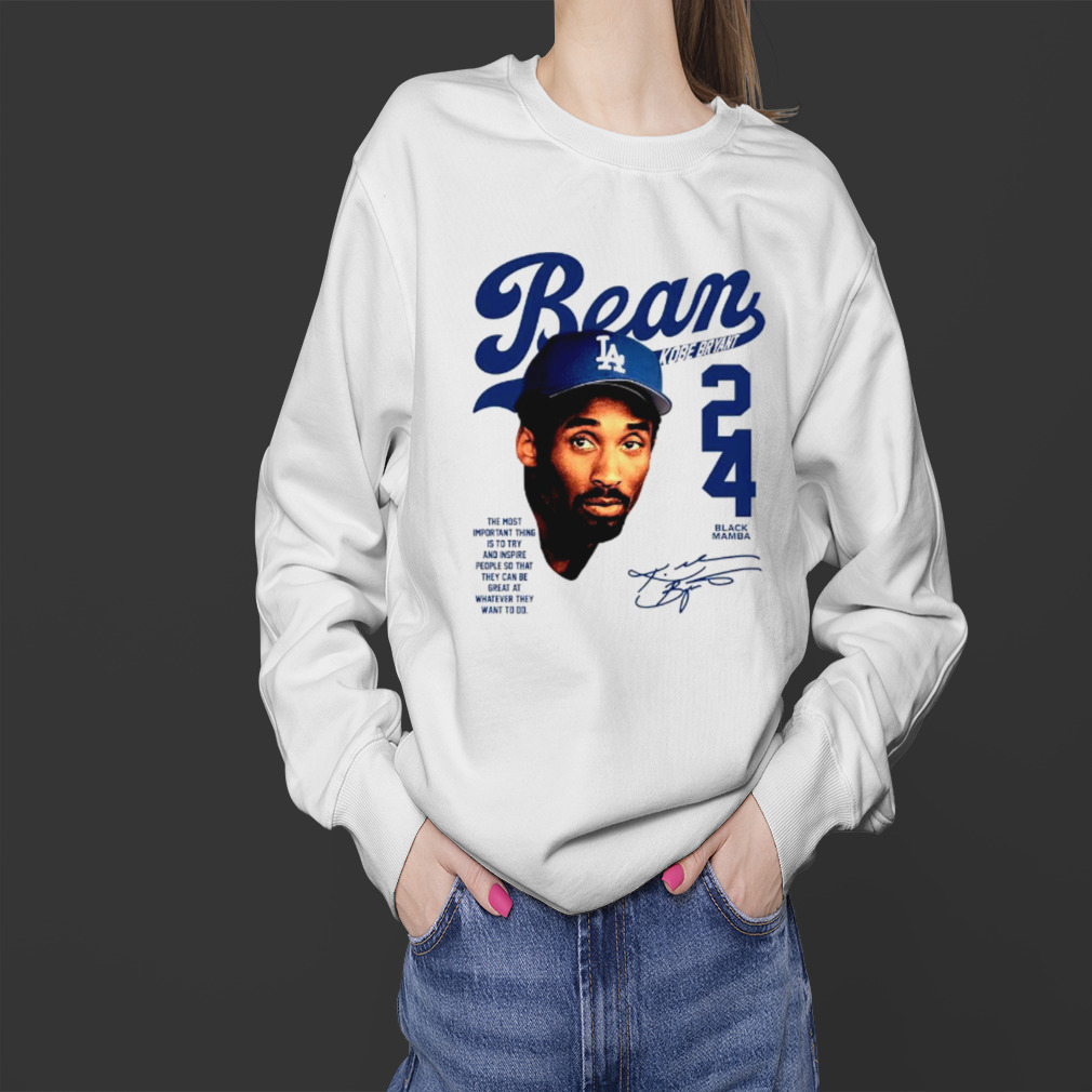 Kb Bean Kobe Bryant Los Angeles Dodgers Signature Shirt