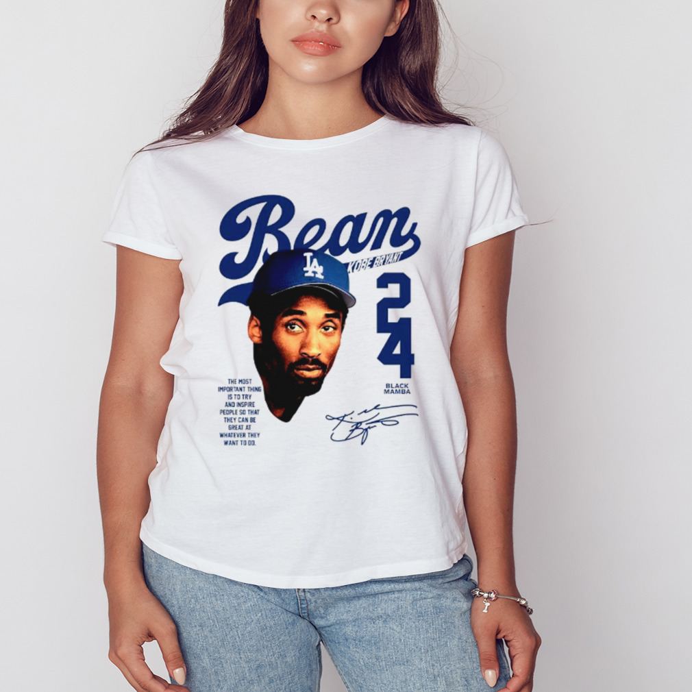 Kobe Bryant Los Angeles Dodgers signature KB Bean shirt, hoodie