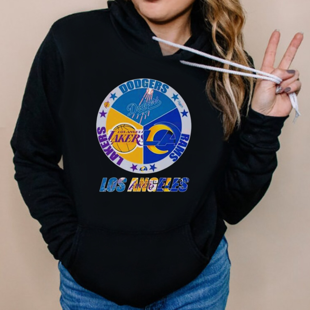 Los Angeles Team Sport Los Angeles Dodgers Los Angeles Lakers And Los  Angeles Rams 2023 Shirt