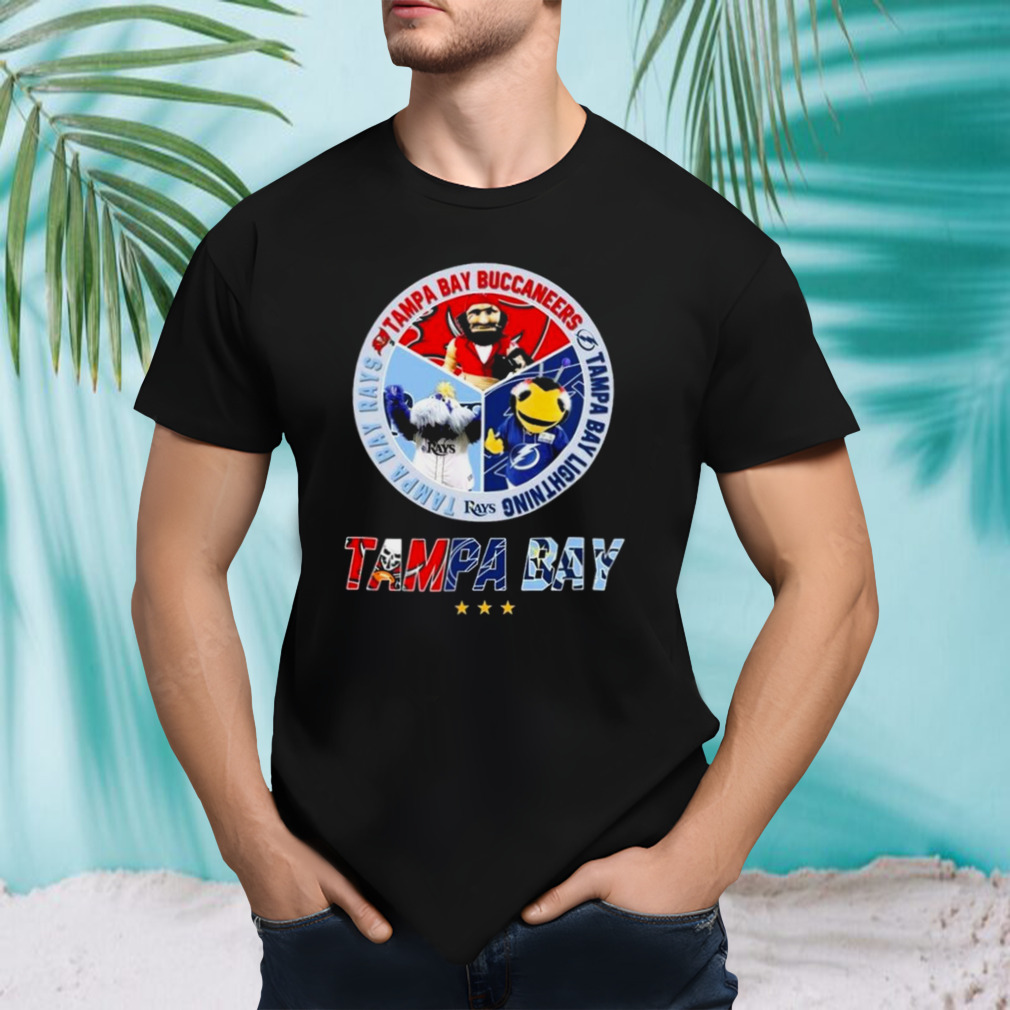 Tampa Bay Buccaneers Tampa Bay Rays Tampa Bay Lightning Mascot 2023 Shirt