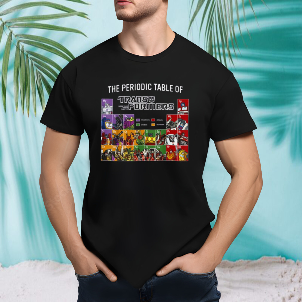 The Periodic Table Of Transformers shirt