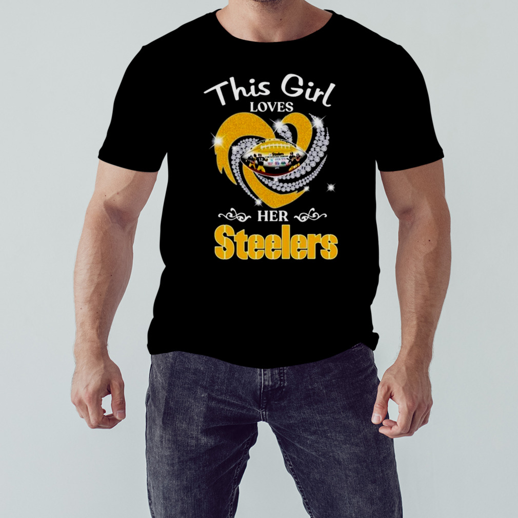 Pittsburgh Steelers Girl Heart Diamond T Shirt Trend T Shirt Store Online