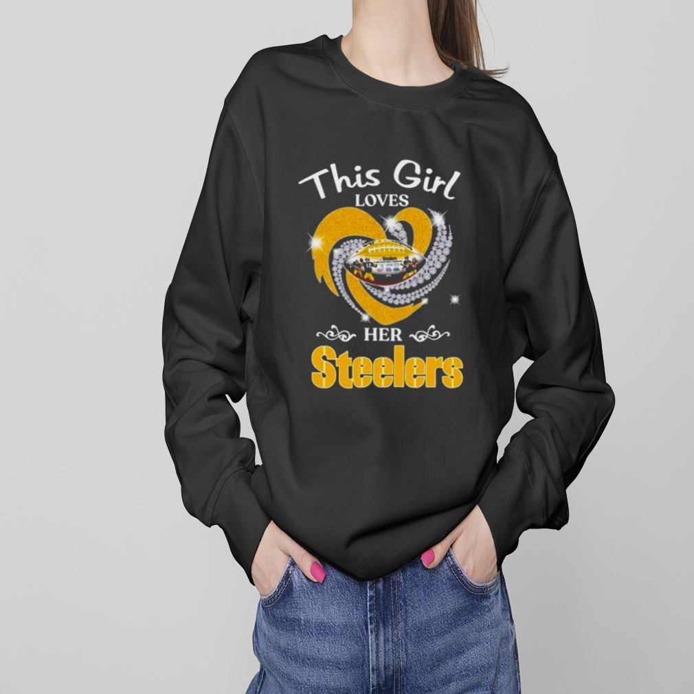 Pittsburgh Steelers Girl Heart Diamond T Shirt Trend T Shirt Store