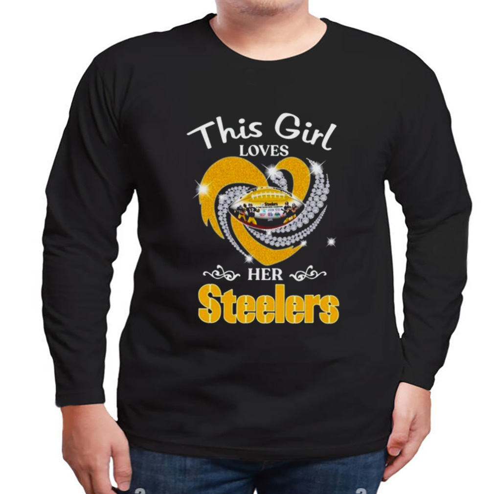 Pittsburgh Steelers Girl Heart Diamond shirt - Trend T Shirt Store Online