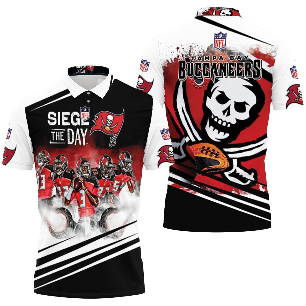 Art Tampa Bay Buccaneers Siege The Day Nfc South Division Champions Super Bowl 3D All Over Print Polo Shirt