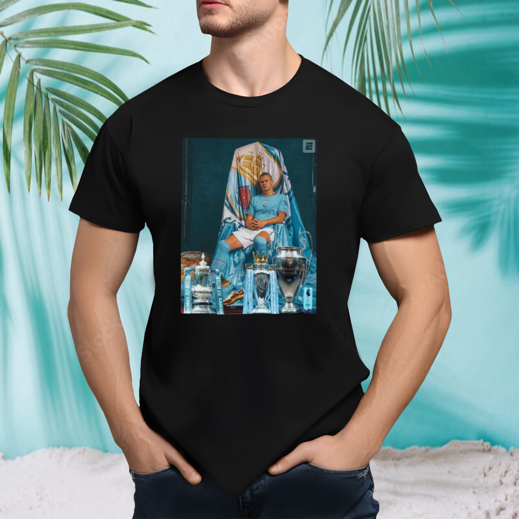 Erling Haaland For Man City UEF! Champions League 2023 Winner Shirt
