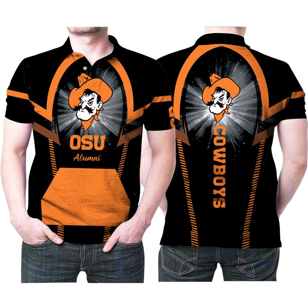 Osu Oklahoma State University Football Logo Cowboys Alumni Polo Shirt