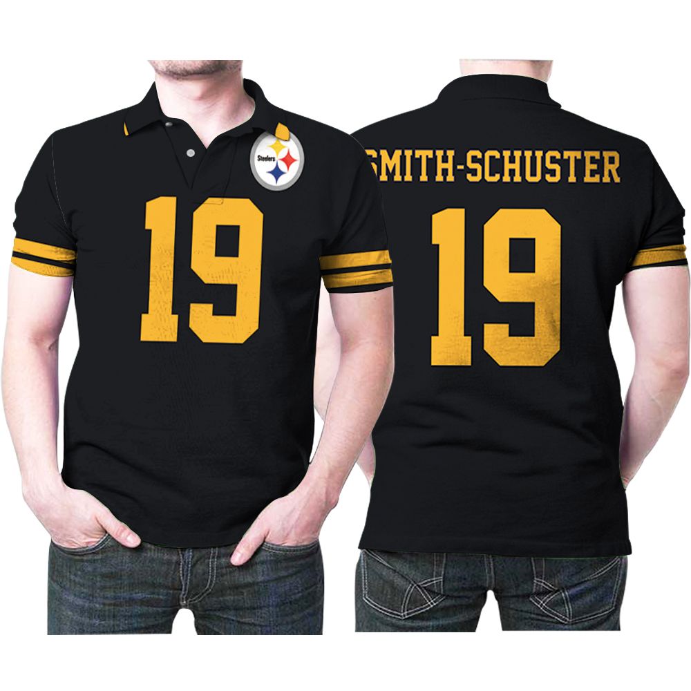 Pittsburgh Steelers Juju Smithschuster 19 Nfl Football Team Color Rush Jersey Style 3D All Over Print Polo Shirt