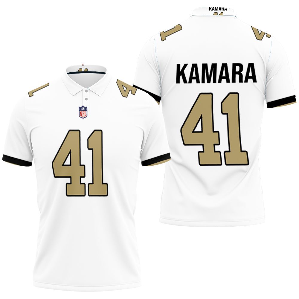 Art Kamara 41 New Orleans Saints Nfl Jersey 3D All Over Print Polo Shirt