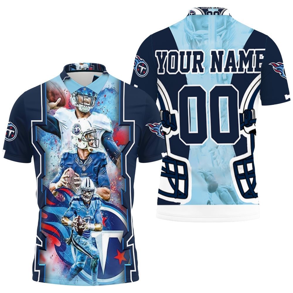 Art Tennessee Titans Super Bowl Afc South Champions Personalized 3D All Over Print Polo Shirt