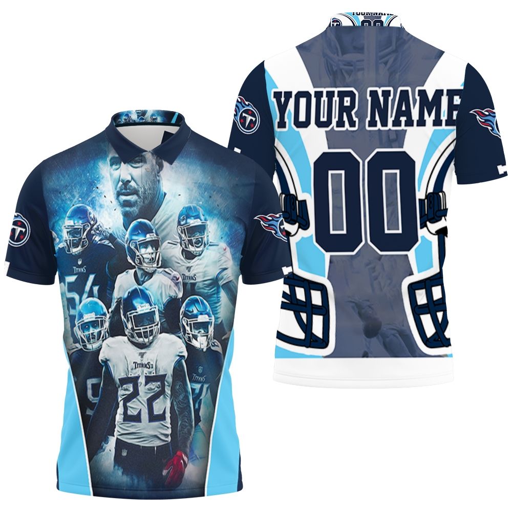 Art Tennessee Titans Team Afc South Division Champions Super Bowl Personalized 3D All Over Print Polo Shirt