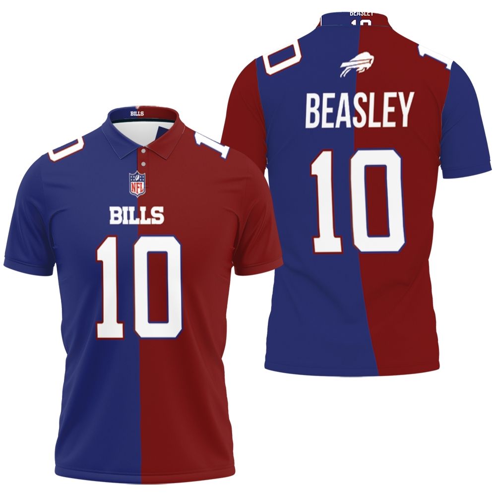 Buffalo Bills Cole Beasley #10 Great Player Nfl Vapor Limited Royal Red Two Tone Jersey Style Polo Shirt