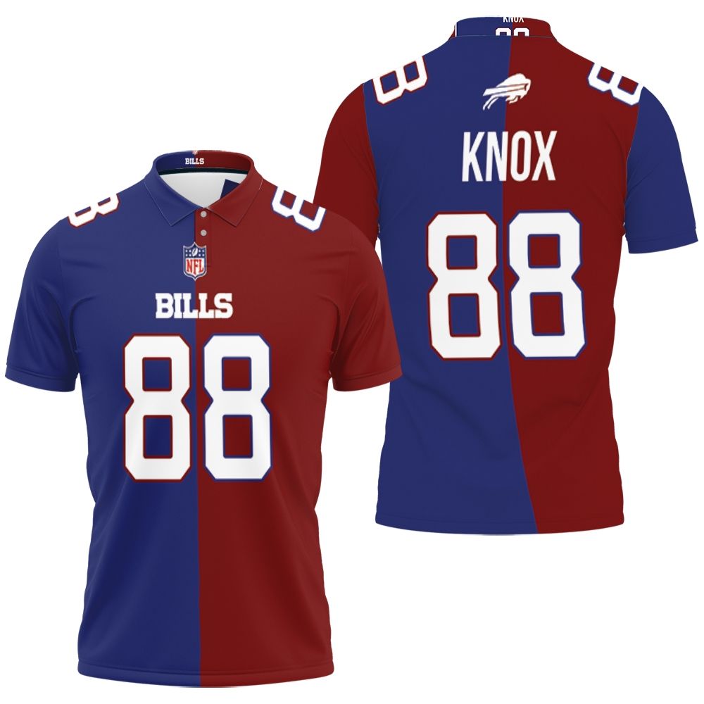 Buffalo Bills Dawson Knox #88 Great Player Nfl Vapor Limited Royal Red Two  Tone Jersey Style Polo Shirt - Trend Tee Shirts Store