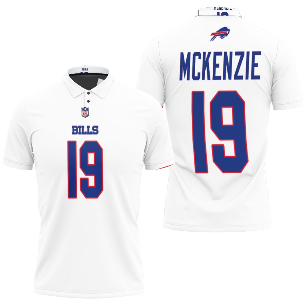 Buffalo Bills Isaiah Mckenzie #19 Nfl Great Player American Football Team Game White  Bills Fans Polo Shirt