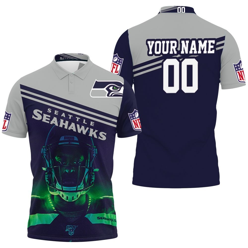 Dk Metcalf Seattle Seahawks Legend Champions Nfl Season Nfc West Champs Personalized 3D All Over Print Polo Shirt