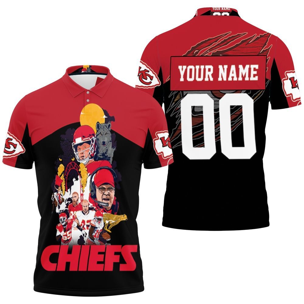 Kansas City Chiefs Andy Reid Team Wolf Nfl Super Bowl 3d Personalized 1 3D All Over Print Polo Shirt