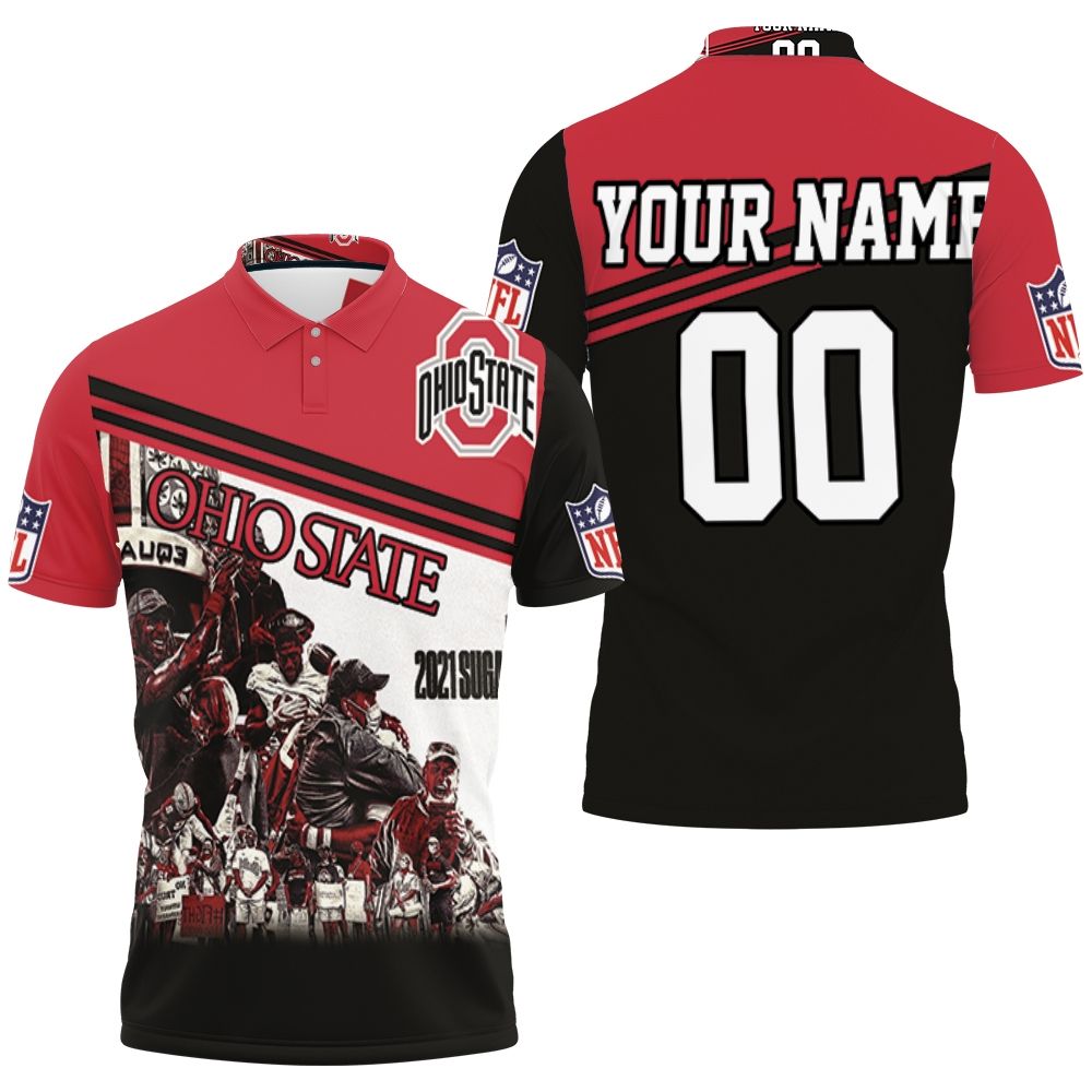 Ohio State University Football Ohio State Buckeyes Sugar Bowl Trailer Ncaa Champions Personalized 3D All Over Print Polo Shirt
