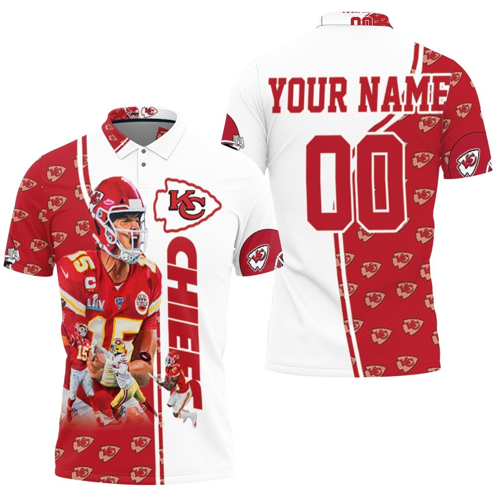 Patrick Mahomes 15 Kansas City Chiefs Best Player Super Bowl Nfl Championship 2 Personalized 3D All Over Print Polo Shirt
