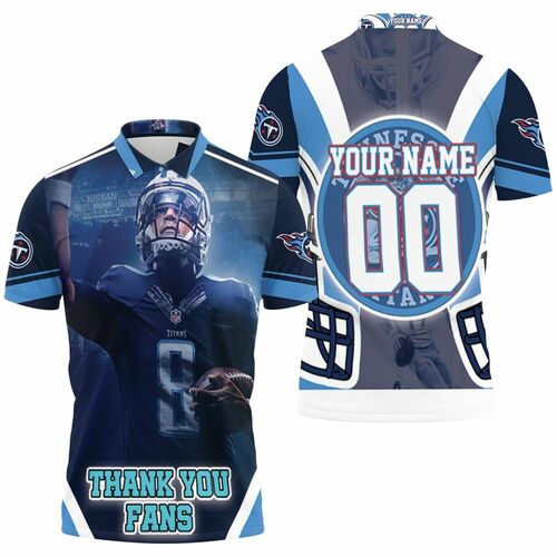 Stevie Mcnair 9 Tennessee Titans Afc South Champions Super Bowl Personalized 3D All Over Print Polo Shirt