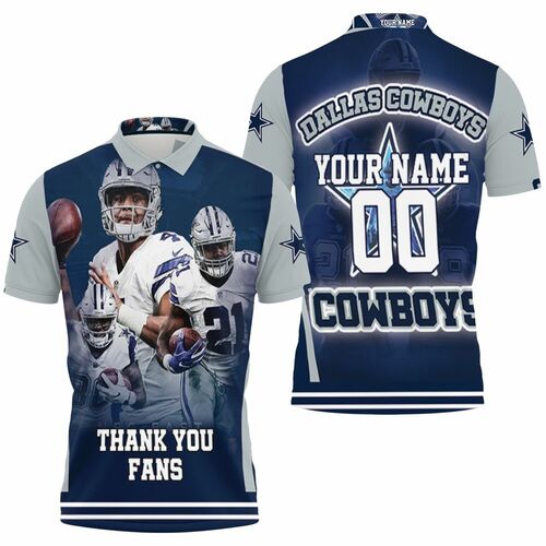 Super Bowl Dallas Cowboy Nfc East Champions Thank You Fans Personalized 3D All Over Print Polo Shirt