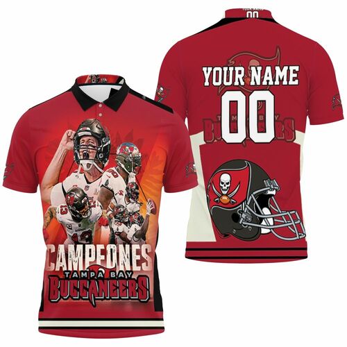 Tampa Bay Buccaneers Campeones Best Players For Fans Personalized 3D All Over Print Polo Shirt - Beeteeshop