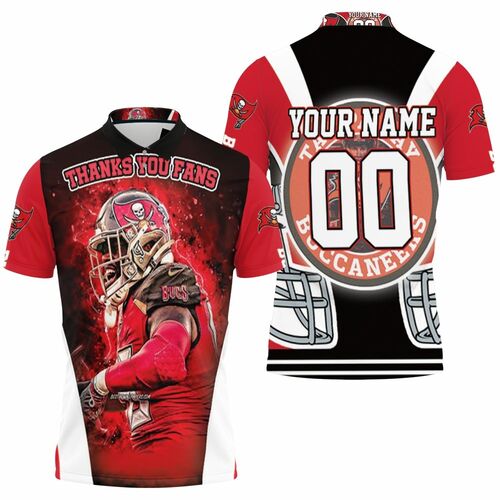 Tampa Bay Buccaneers Nfl Champions Thank You Fan Personalized 3D All Over Print Polo Shirt