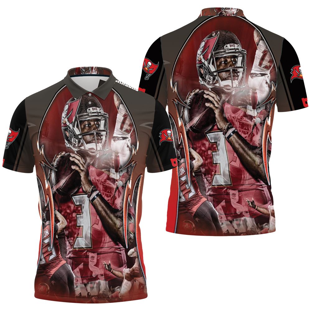 Tampa Bay Buccaneers Super Bowl Champions Jameis Winston 3D All Over Print Polo Shirt