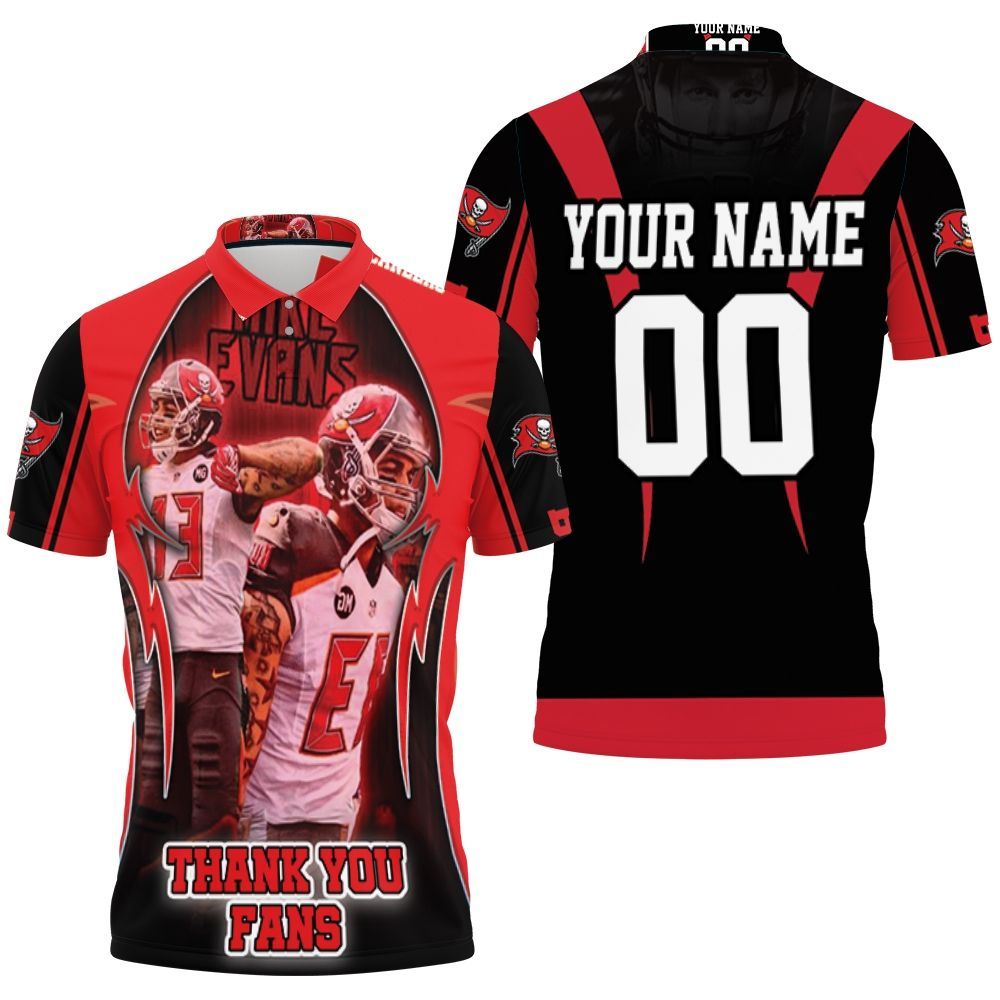 Tampa Bay Buccaneers Super Bowl Champions Mike Evans Thank You Fan Personalized 3D All Over Print Polo Shirt