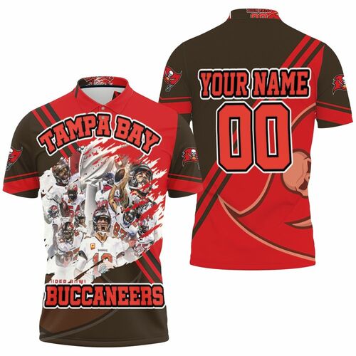 Tampa Bay Buccaneers Super Bowl Champions Personalized 3D All Over Print Polo Shirts