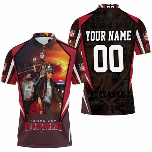 Tampa Bay Buccaneers Super Bowl Nfc South Champions Division Personalized 3D All Over Print Polo Shirt