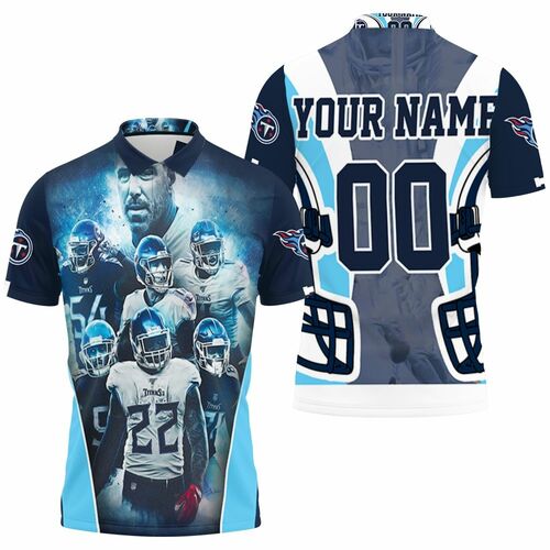 Tennessee Titans Team Afc South Champions Super Bowl Personalized 3D All Over Print Polo Shirt