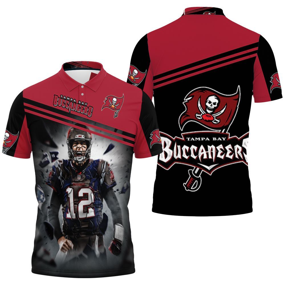 Tom Brady Tampa Bay Buccaneers Super Bowl 2021 Nfc South Division Champions 3D All Over Print Polo Shirt