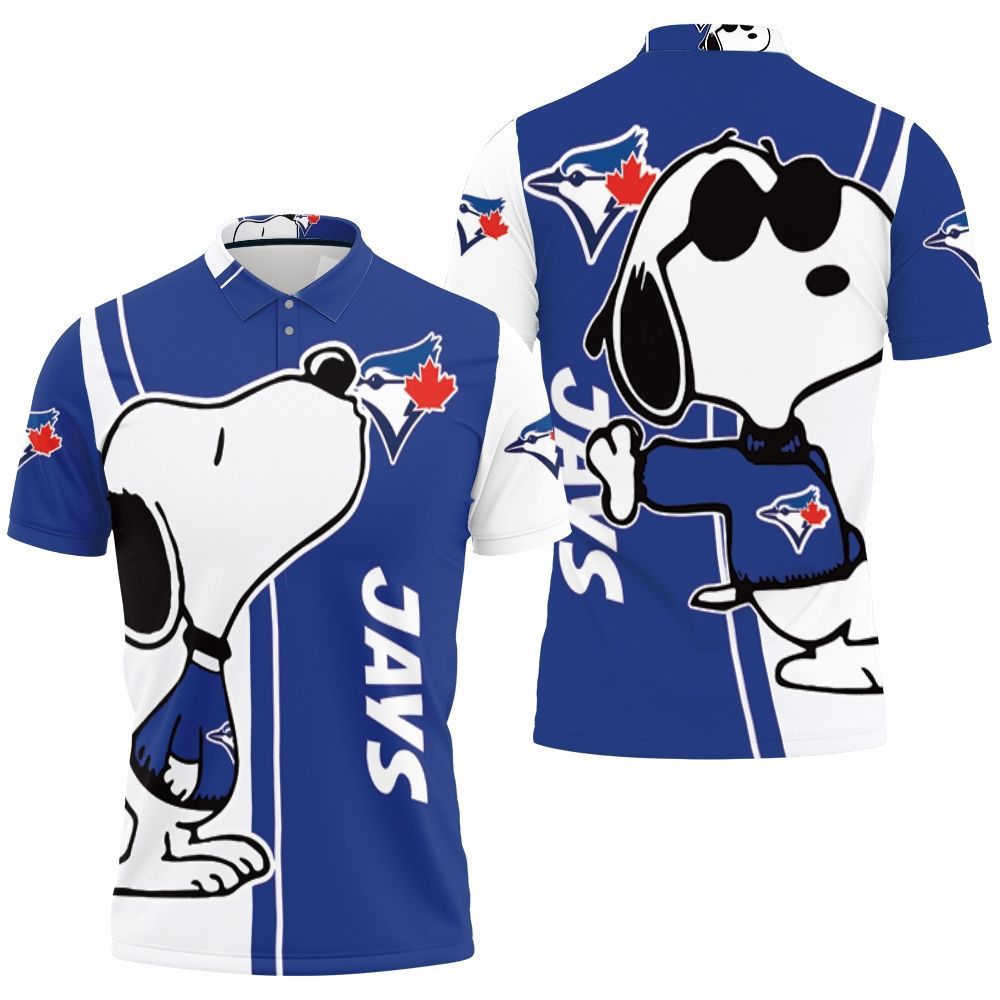 Toronto Blue Jays Snoopy Lover 3D All Over Print Polo Shirt