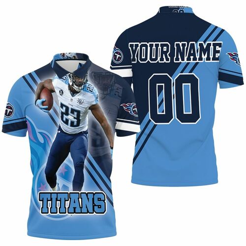 Tye Smith 23 Tennessee Titans Afc Division South Super Bowl Personalized 3D All Over Print Polo Shirt