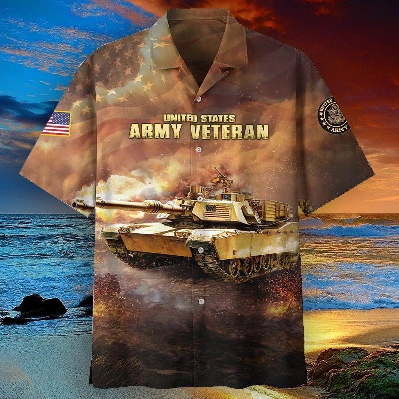 Army Veteran Hawaiian Shirt