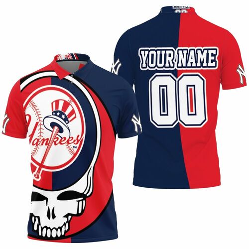 New York Yankees Grateful Dead Skull Bronx Bombers 3d Personalized 3D All Over Print Polo Shirt New York Yankees Grateful Dead Skull Bronx Bombers 3d Personalized 3D All Over Print Polo Shirt