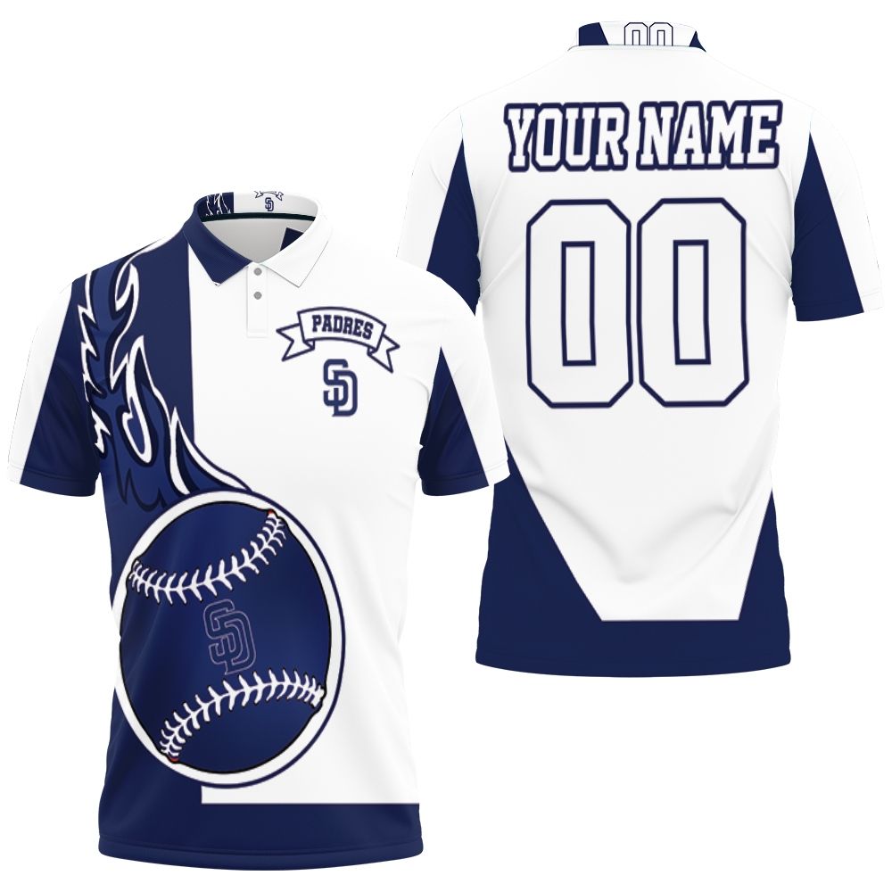 San Diego Padres Personalized 3D All Over Print Polo Shirt