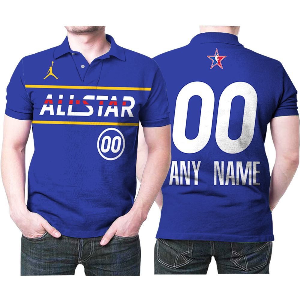 Wizards Nba Basketball All Star Eastern Conference Blue Jersey Style 3D All Over Print Polo Shirt